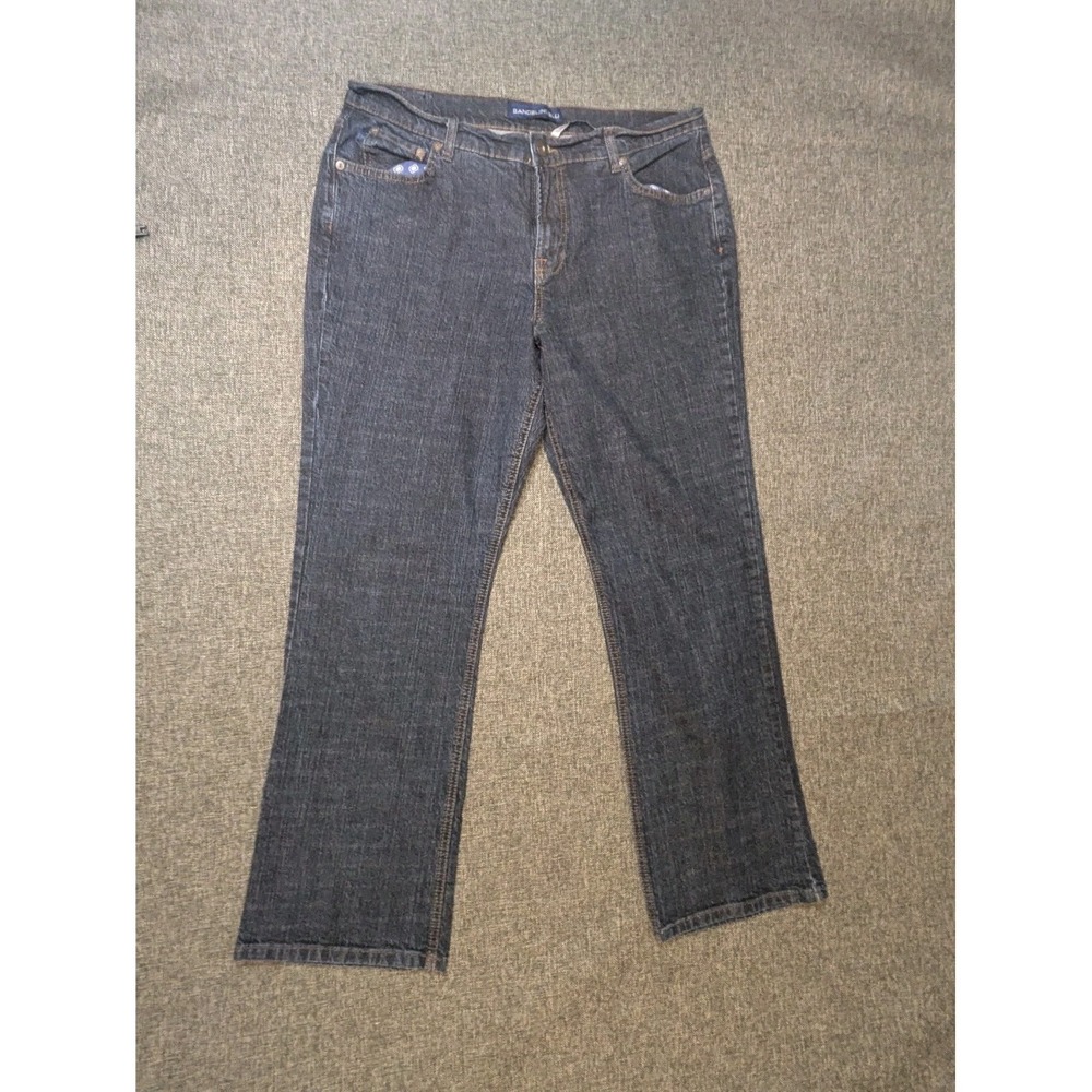 BANDOLINOBLU Women's Cali‎ Modern Bootcut Jeans Dark Wash Pants Size 16